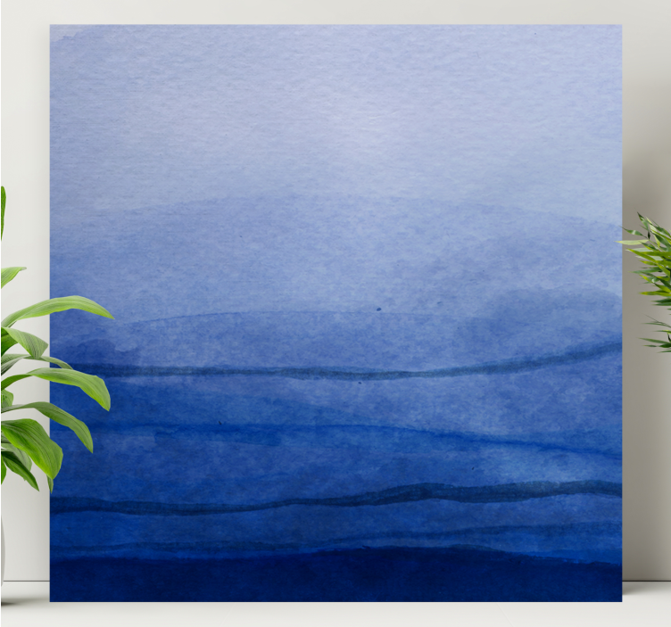 キャンバス 概要 重ねた青のトーン - TENSTICKERS