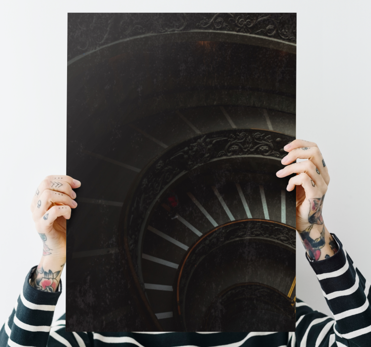 キャンバス 概要 螺旋階段の深さ - TENSTICKERS