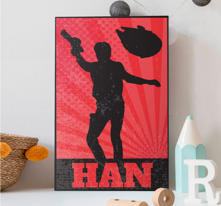 デザイン映画キャラクターキャラクターキャンバスプリント - TENSTICKERS