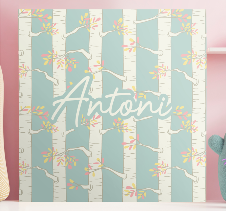 キャンバス 花や植物 白樺の花 - TENSTICKERS