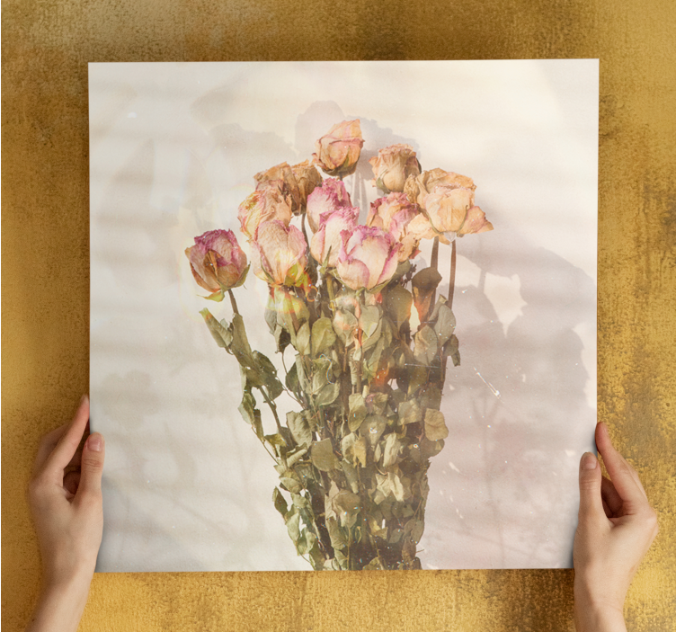 キャンバス 花や植物 バラの束 - TENSTICKERS