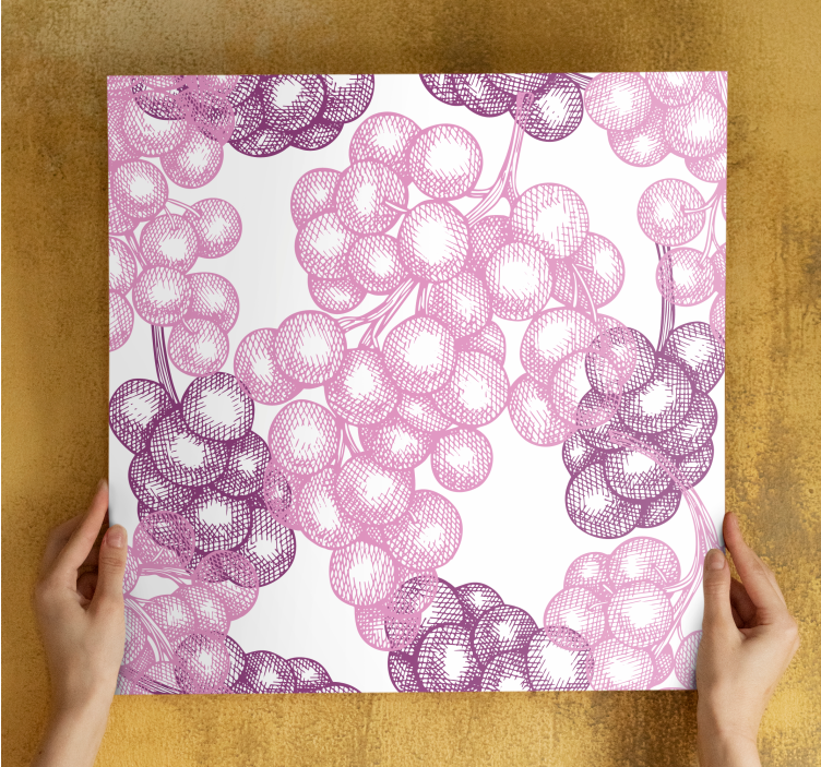 キャンバス 花や植物 ピンクの花柄 - TENSTICKERS