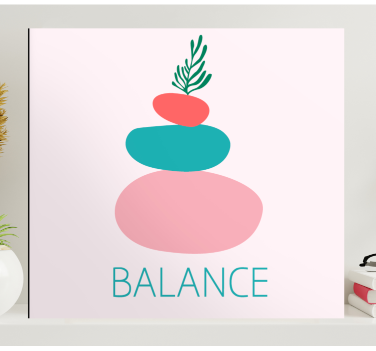 ミニマルなバランスの北欧アートプリント - TENSTICKERS