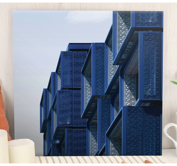 近代的な四角形の未来的な建築構造 - TENSTICKERS