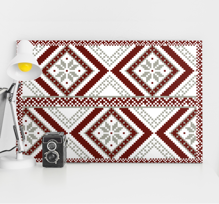 近代的な四角形幾何学的ダイヤモンドコンセプト - TENSTICKERS