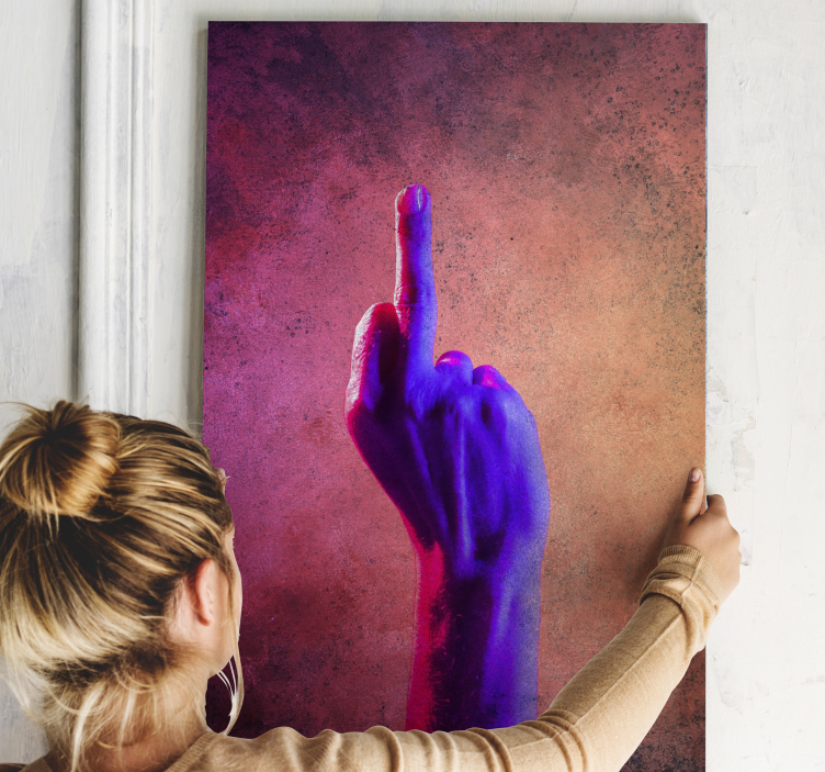 キャンバス 素朴 鮮やかなジェスチャー - TENSTICKERS