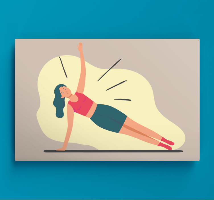 キャンバス スポーツ フィットネスポーズ - TENSTICKERS