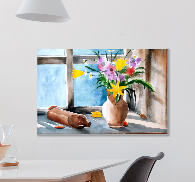 ヴィンテージキッチン植物ウォールプリント - TENSTICKERS