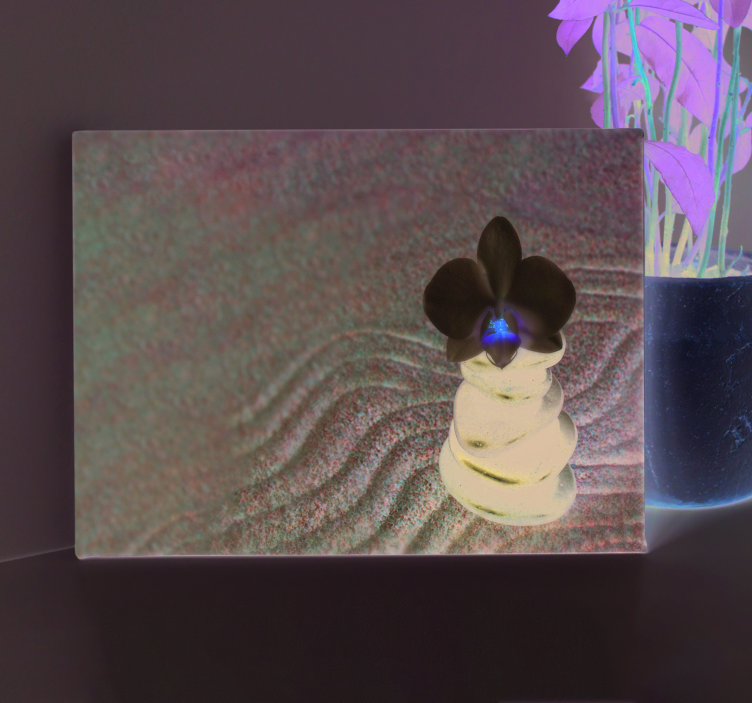 キャンバス リビングルーム 禅石 - TENSTICKERS