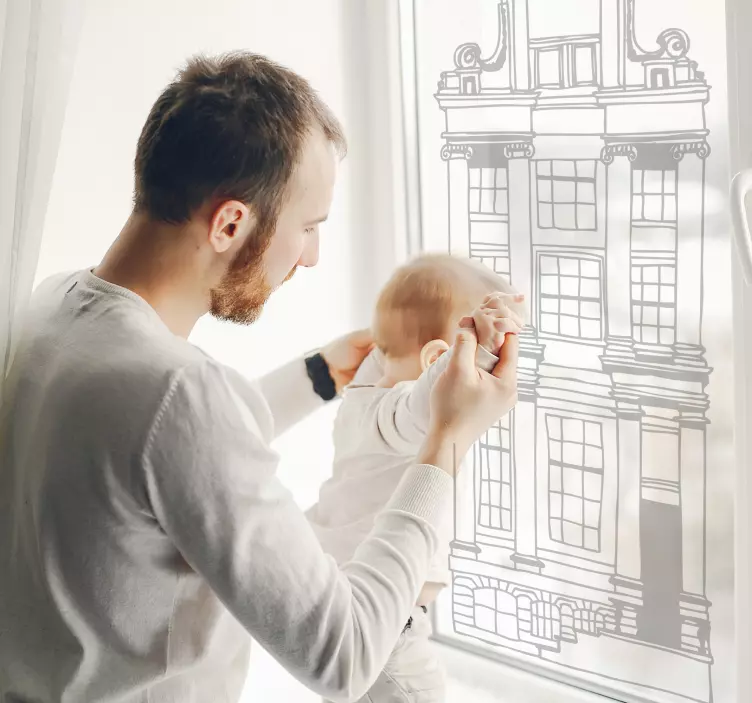 オランダの家ウィンドウステッカー - TENSTICKERS