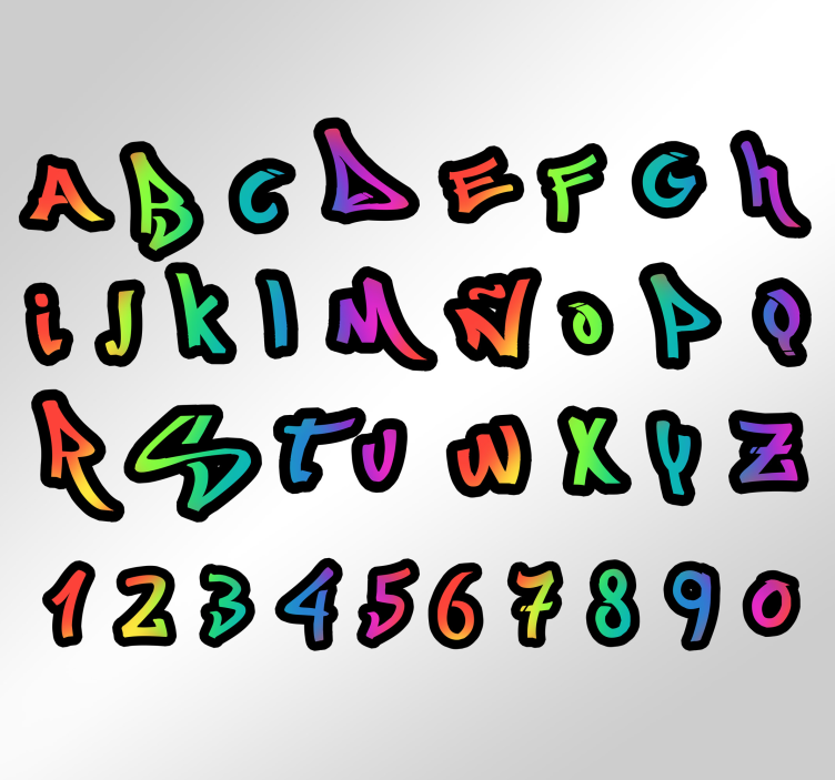 落書き名カスタマイズ可能なステッカー - TENSTICKERS