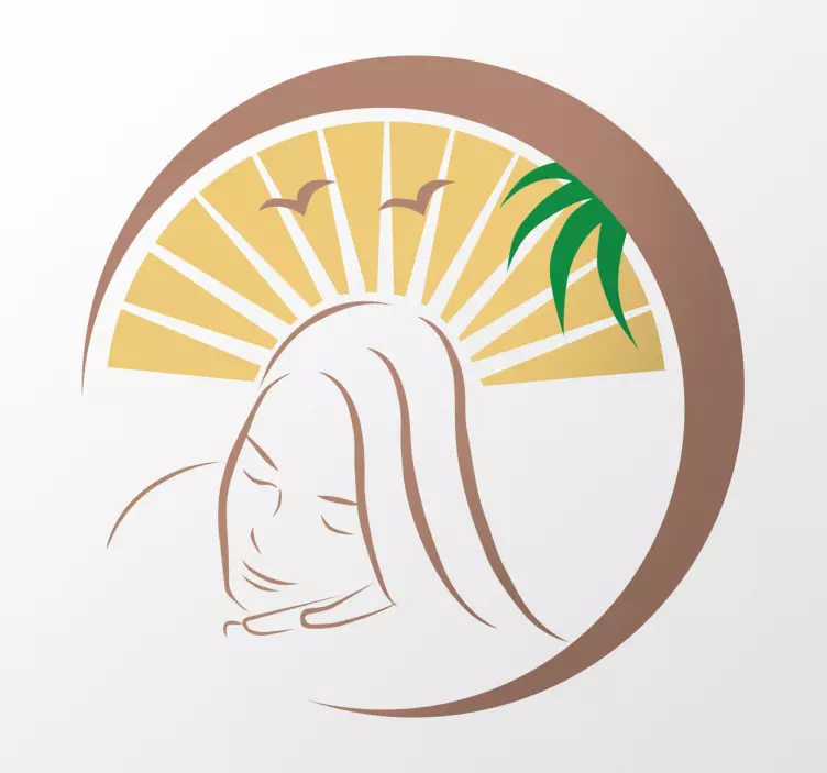 スパマッサージ壁ビニールステッカー - TENSTICKERS