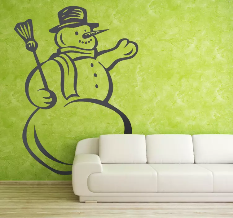 雪だるまのステッカー - TENSTICKERS