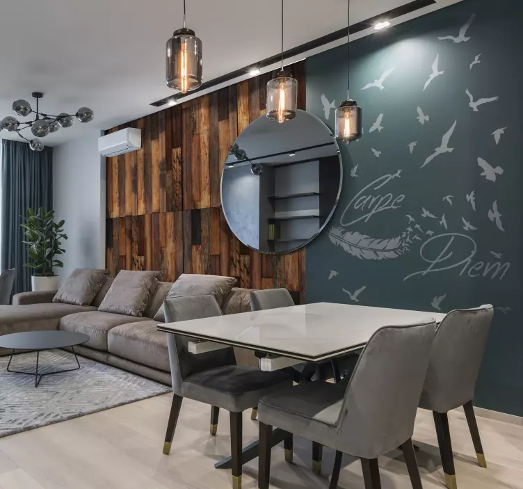 Carpe diem wallステッカー - TENSTICKERS