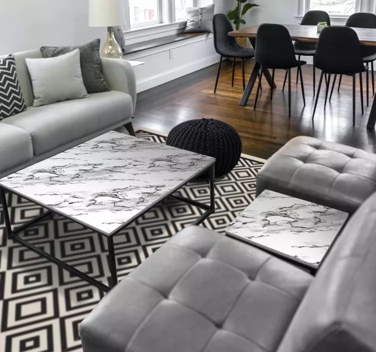 動物 シール 洗練された大理石の表面 - TENSTICKERS