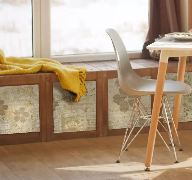 動物 シール 花柄オーバーレイ - TENSTICKERS