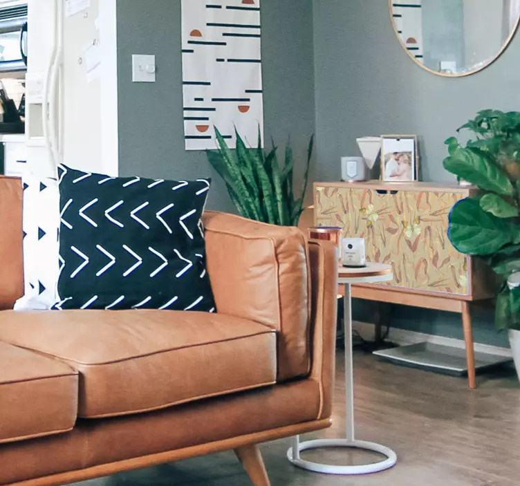 動物 シール 秋の花柄 - TENSTICKERS