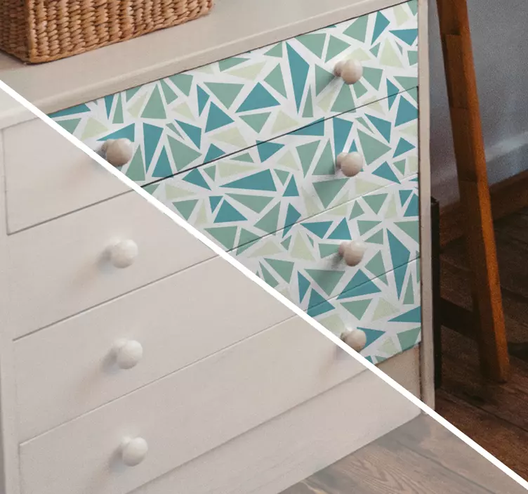 レトロなモザイクタイルの転送 - TENSTICKERS