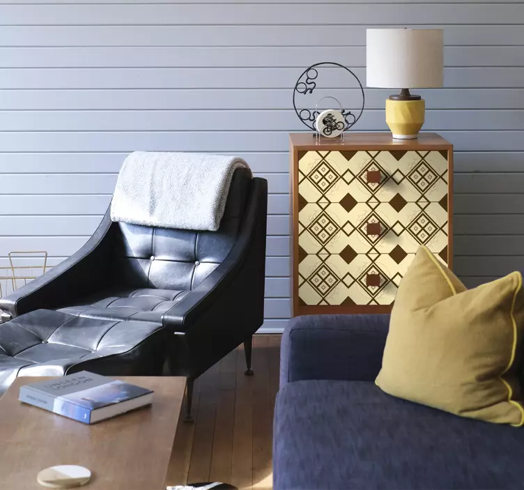 動物 シール マプチェの菱形デザイン - TENSTICKERS