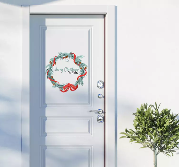 クリスマスリースクリスマスステッカー - TENSTICKERS