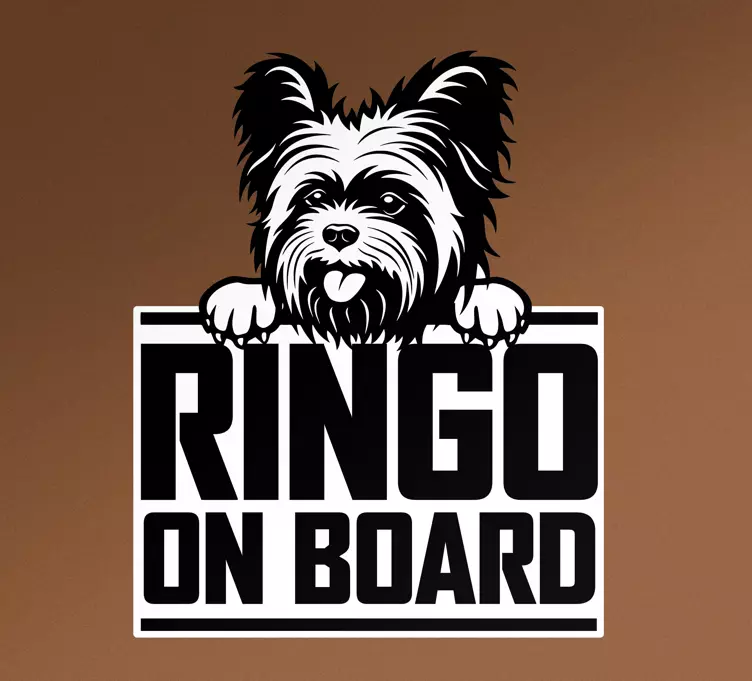 動物 シール 遊び心満載の犬のサイン - TENSTICKERS