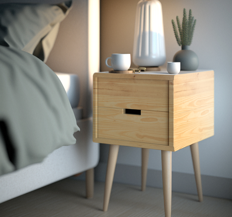 家具のステッカー 木材の明るい - TENSTICKERS