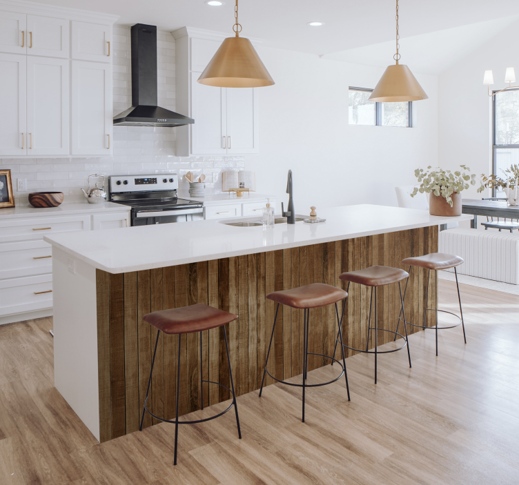 家具のステッカー 木の板 - TENSTICKERS