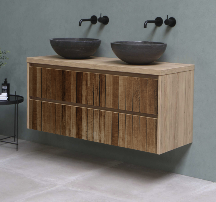 家具のステッカー 木の板 - TENSTICKERS