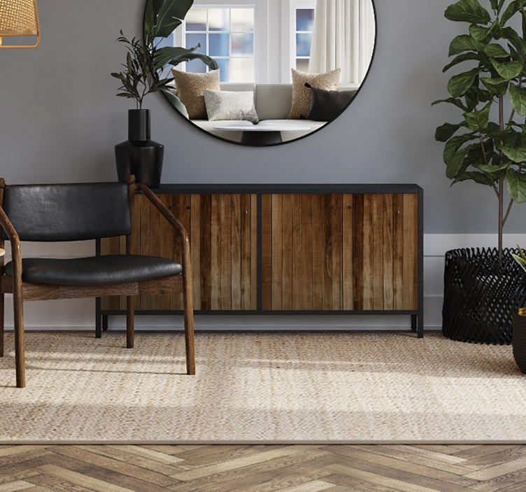 家具のステッカー 木の板 - TENSTICKERS