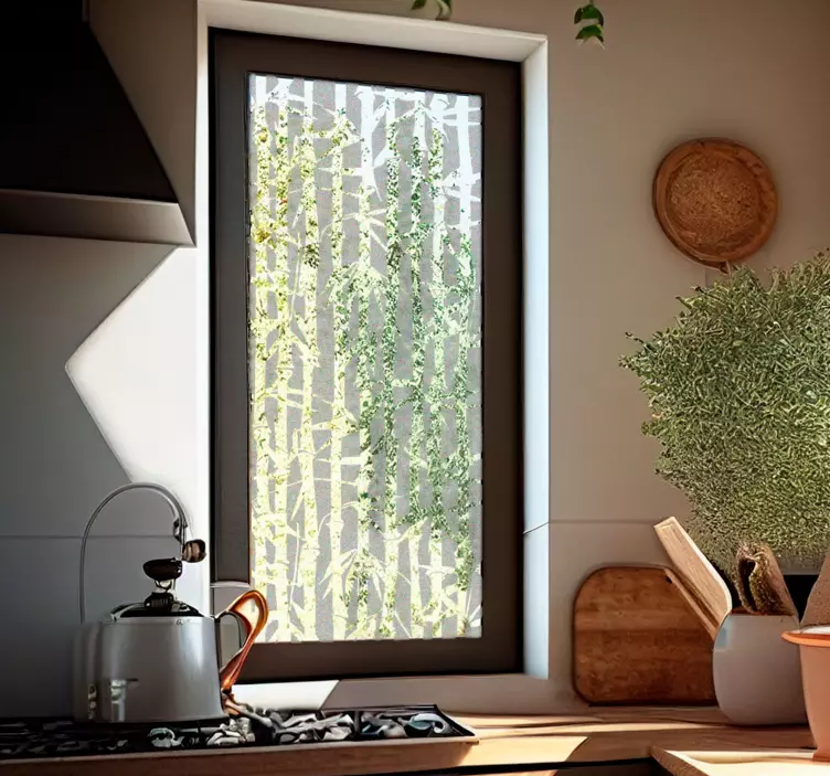 ウインドウ ステッカー 透明なバンブー - TENSTICKERS