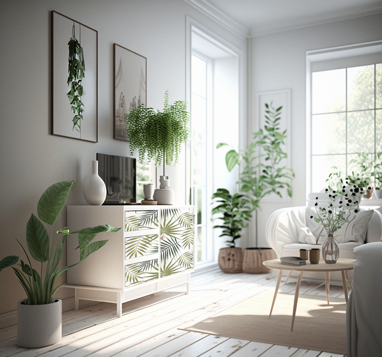 家具のステッカー ヤシの葉 - TENSTICKERS