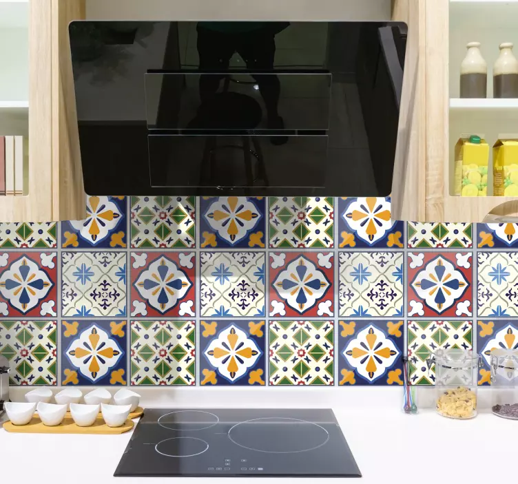 典型的なポルトガルのタイルステッカー - TENSTICKERS