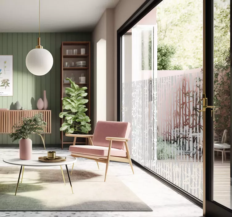 ウインドウ ステッカー 透明なバンブー - TENSTICKERS