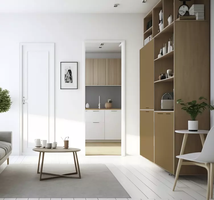 家具のステッカー マットベージュブラウン - TENSTICKERS