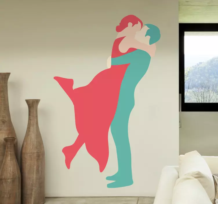 カップルキスステッカー - TENSTICKERS