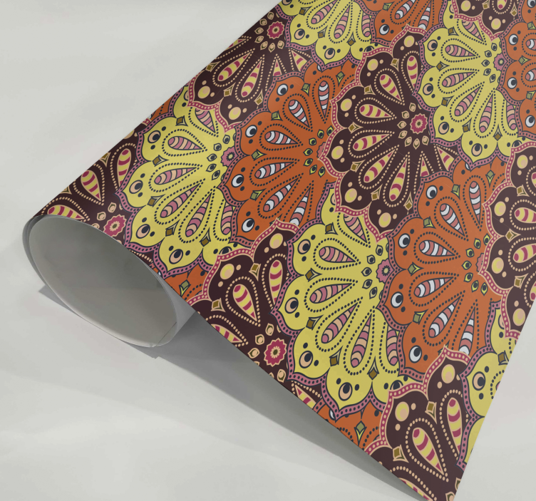 厨房ステッカー 抽象的な曼荼羅を日本語に翻訳してみましょう。 - TENSTICKERS