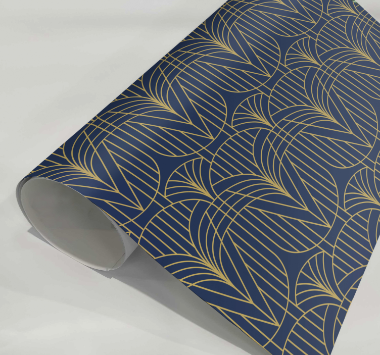 シール プリント アートデコパターン、ゴールドのディテール - TENSTICKERS