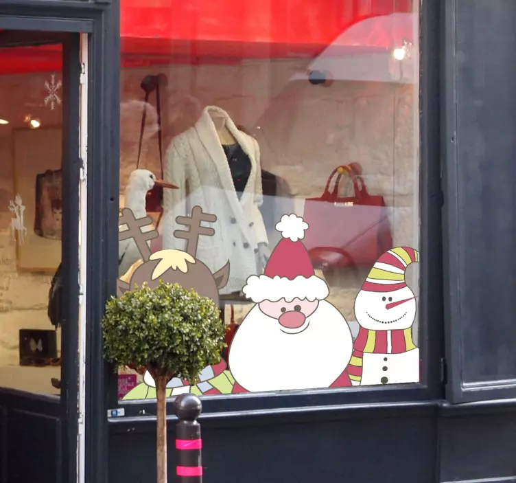 フロントウィンドウクリスマスデカール - TENSTICKERS