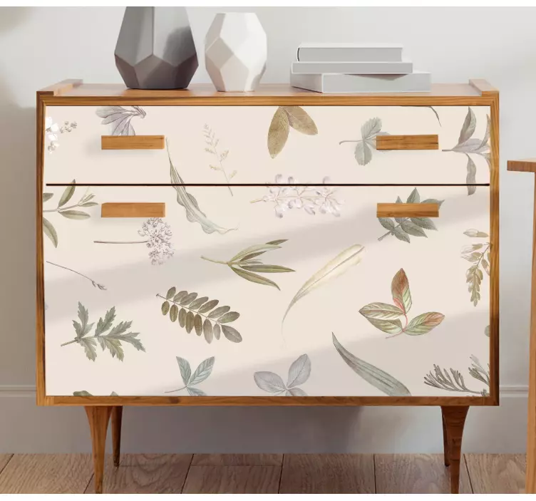 装飾壁ステッカー花柄モチーフオーバーレイ - TENSTICKERS