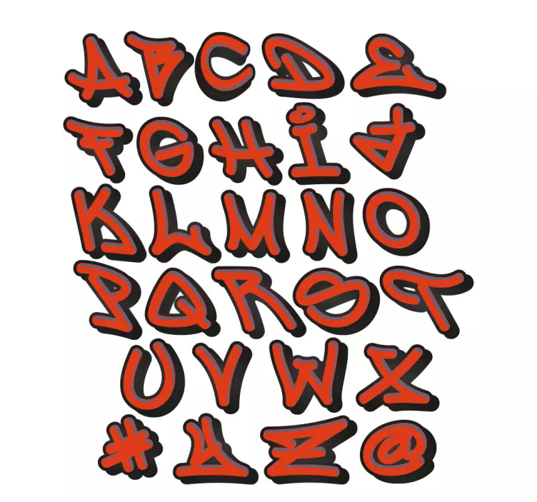 グラフィティ コンソール コマンド アーバン ウォール デカール - TENSTICKERS