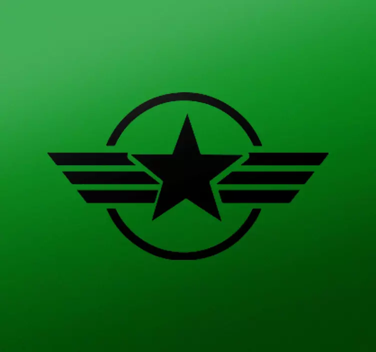 サークルバイクデカールに囲まれた星 - TENSTICKERS