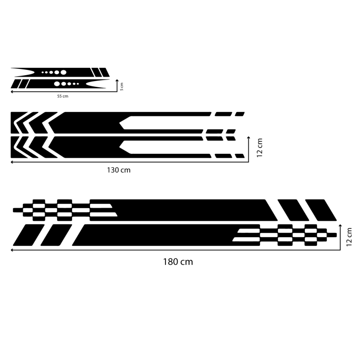 動物 シール ストライプ 3デザイン - TENSTICKERS