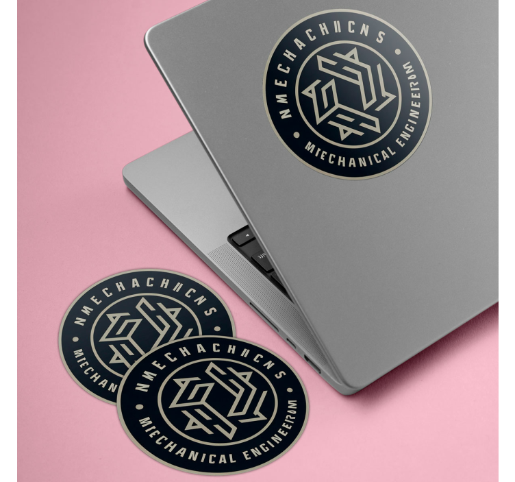 動物 シール ロゴ入りパーソナライズサークル - TENSTICKERS