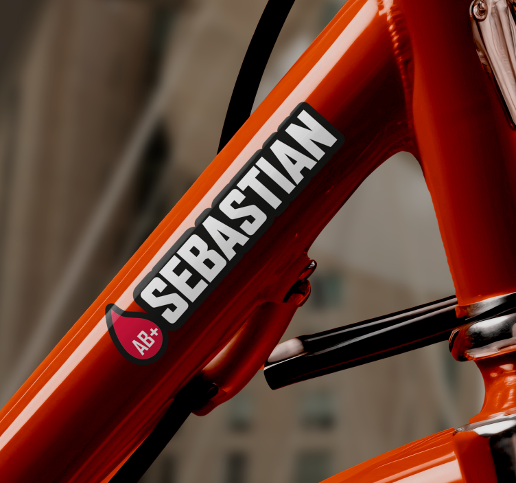 動物 シール 名前と血液型の入った旗 - TENSTICKERS