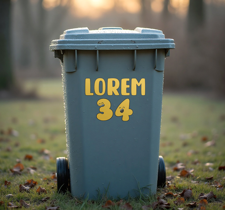 動物シール遊び心満載の数字顔 - TENSTICKERS