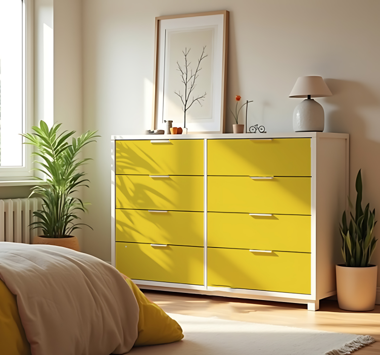 動物 シール マットな明るい黄色 - TENSTICKERS