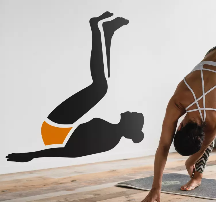 腹部運動ウォールステッカー - TENSTICKERS