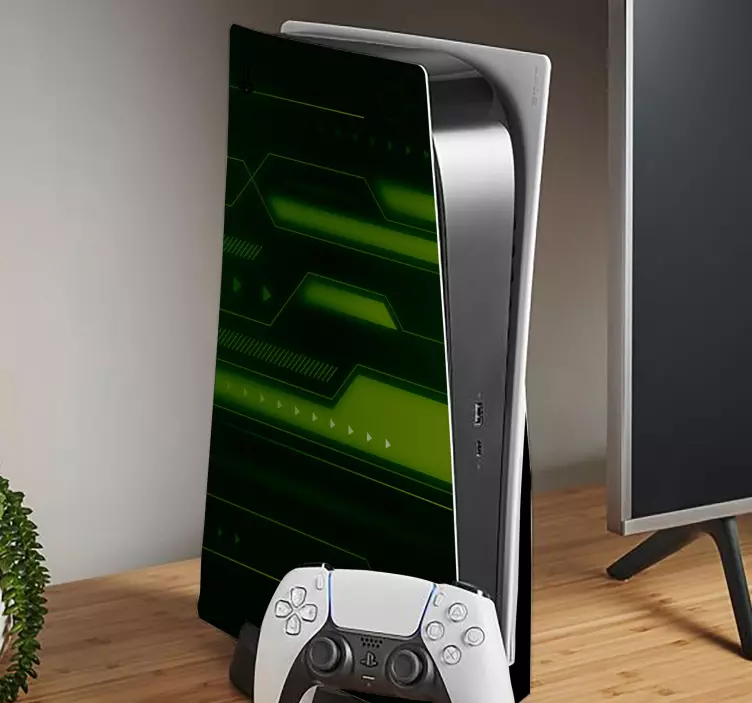 抽象的な未来派のps5ステッカー - TENSTICKERS