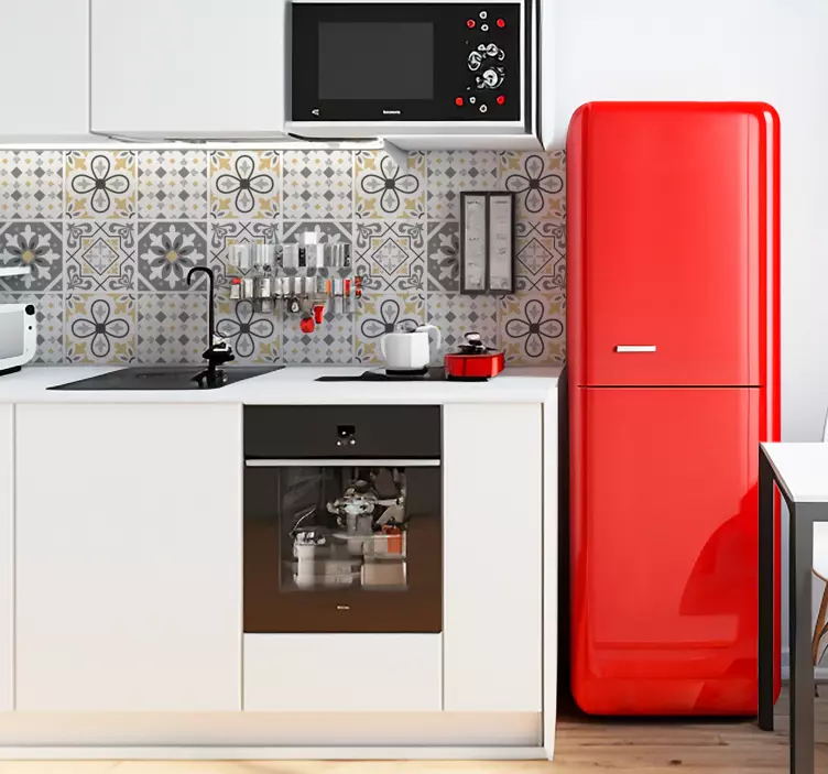 厨房ステッカー アミアズセメントタイル - TENSTICKERS