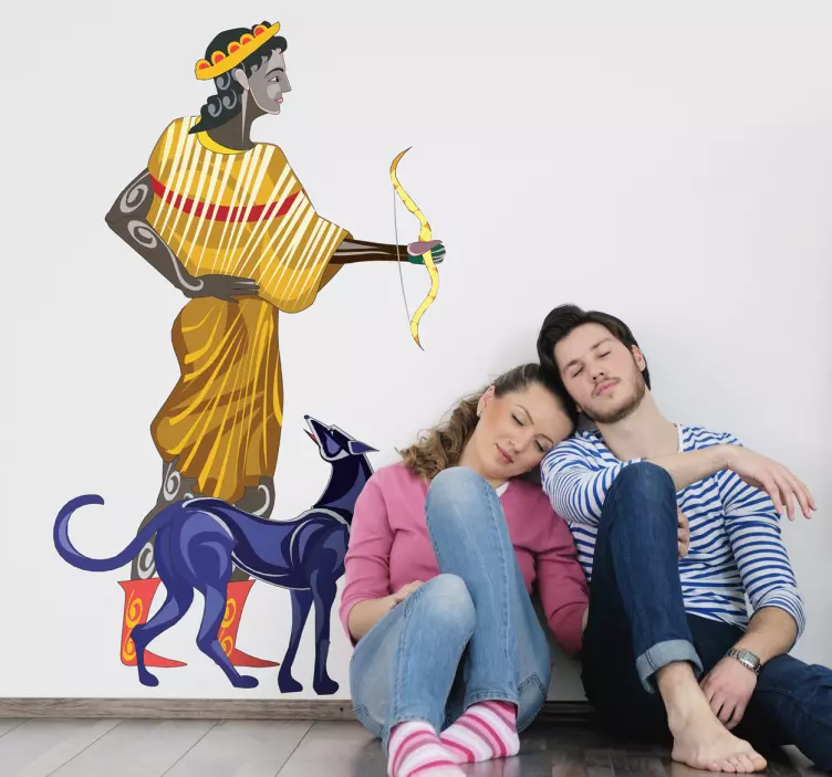 アルテミスギリシャ神話装飾デカール - TENSTICKERS